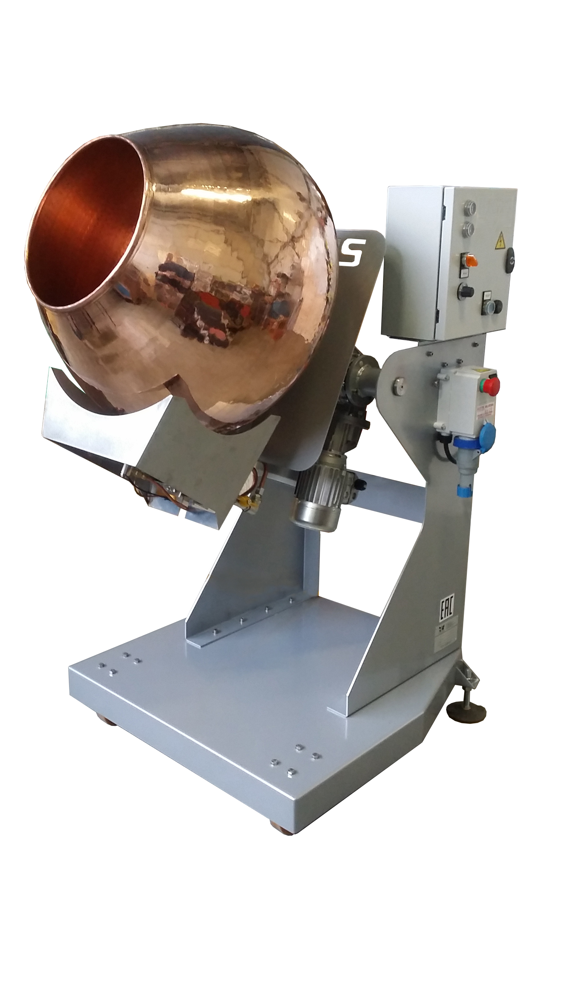 Garrapiñadora profesional ITARUS IR_PRA60, cuba de cobre 60 cm, producción 22-24 kg/h